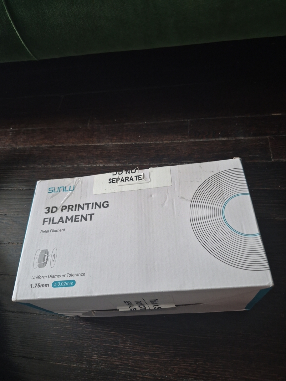 SUNLU PLA 3D Printing Filament Color Set White  1.75mm Open Box